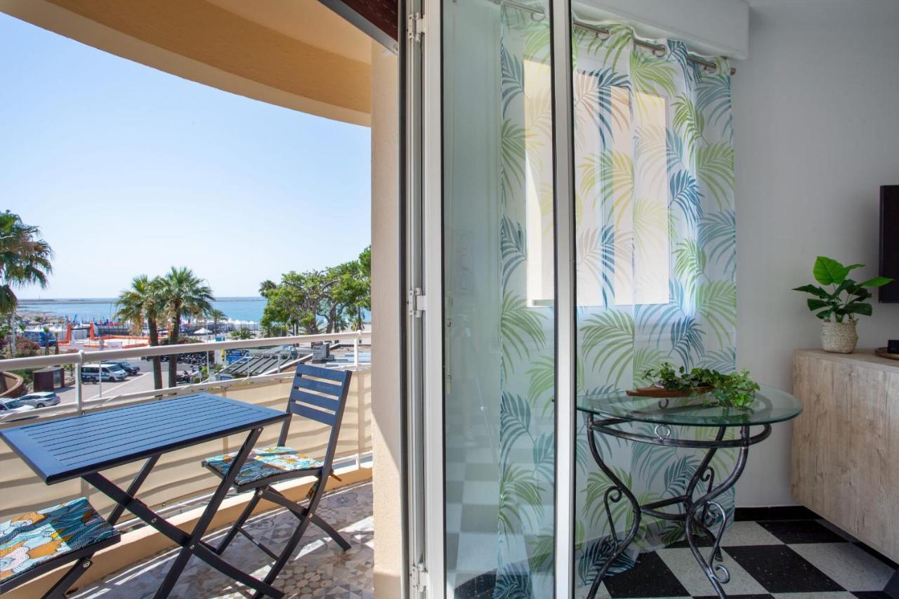 Apartment T2 Air-Conditioned Sea View Saint-Laurent-du-Var Exterior foto